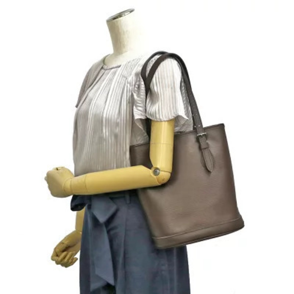 Louis Vuitton Epi Brown Leather Bag Bucket Shoulder